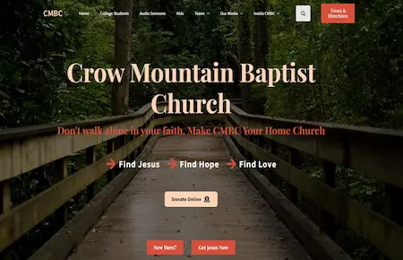 Church website design